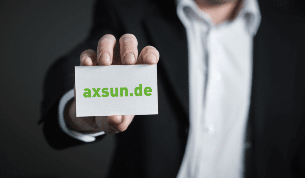 Visitenkarten AxSun Solar